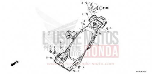 PARAFANGO POSTERIORE NC750XDM di 2021